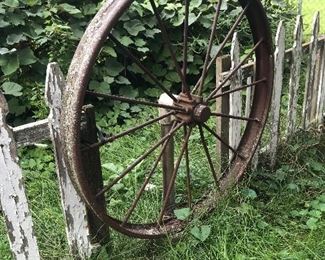 Vintage Farm Wagon Wheel