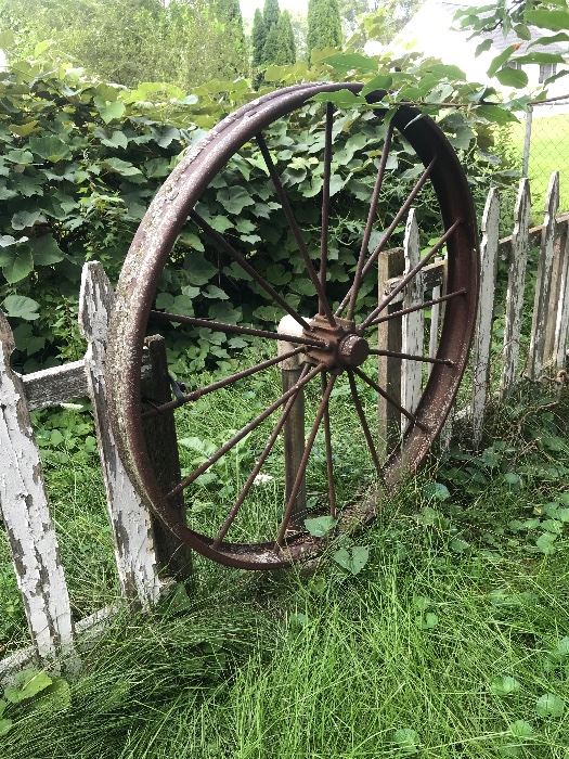 Vintage Farm Wagon Wheel