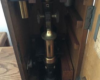 Antique microscope