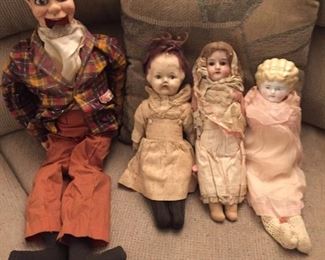 Antique dolls.