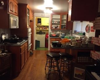 Packed kitchen