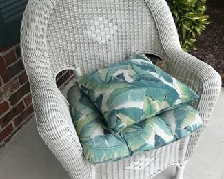 Wicker Chair / Cushions $ 56.00