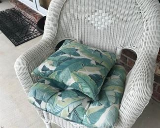 Wicker Chair / Cushions $ 56.00