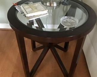 Glass Top End Table $ 48.00