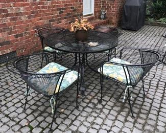 Metal Garden Table / 4  Chairs $ 150.00