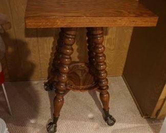 barley twist, claw foot table