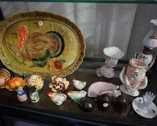 figurines, turkey platter