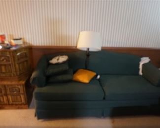 sofa, side tables