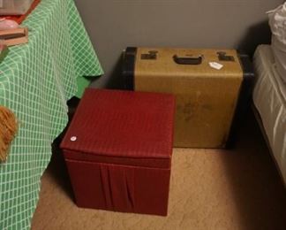 vintage suitcase, storage box