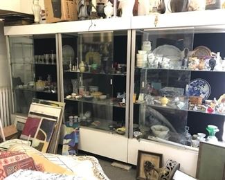 Three glass door lite SHOWCASES for sale