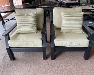 Pair of Seaside Lounge Chairs with Pads