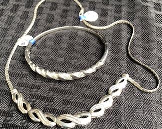 Sterling Silver Necklace & Bracelet