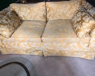 Vintage Tuxedo Love Seat 