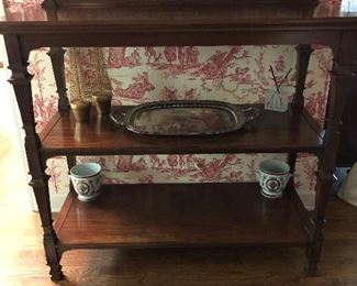 English Mahogany Butlers Stand  - Outstanding 