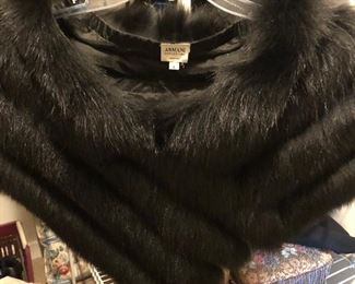 Armani Fox Capelet