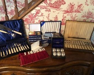 Mother of Pearl Fish Set,  Bone Fish Sets 