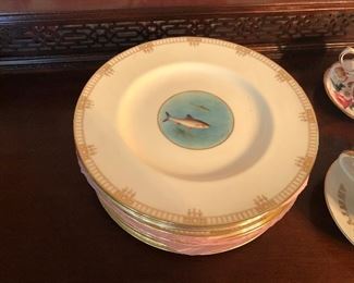 Fish Plates,  Royal Worcester 