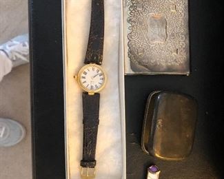 watches, silverplate pieces 