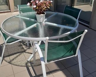 PATIO TABLE & CHAIRS 150.00
