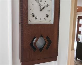 ANTIQUE WALL CLOCK 75.00