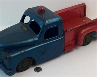 Vintage 1950's Structo Toys Pressed Steel Pickup Truck 17" Long