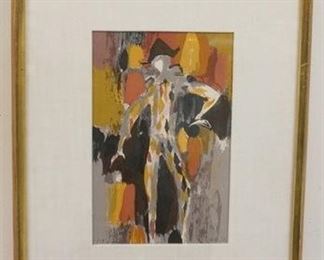 1021 ROGER MUHL FRAMED & SIGNED LITHOGRAPH, NUMBER 7/12, GALLERY TAG ON REVERSE DAVID FINDLAY, IMAGE SIZE 6 1/2 IN X 10 1/4 IN, OVERALL DIMENSIONS 14 3/4 IN X 18 1/2 IN