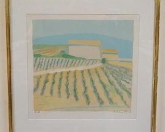 1034 ROGER MUHL FRAMED & SIGNED ARTIST PROOF, IMAGE SIZE 14 IN X 13 1/2 IN, OVERALL DIMENSIONS 19 1/4 IN X 19 1/4 IN