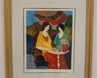 1089 TARKAY HAND SIGNED AND NUMBERED ARTIST PROOF SERIGRAPH, TITLED *SUNDAY AFTERNOON 1* 4/45. IMAGE SIZE 16 IN X 20 1/4 IN., OVERALL DIMENSIONS 28 IN X 32 1/4 IN.