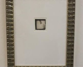 1094 1094 SMALL PRINT OF EMPIRE STATE BUILDING WITH AMERICAN FLAG, SIGNED. IMAGE SIZE 2 1/2 IN X 2 3/4 IN., OVERALL DIMENSIONS 13 1/2 X 16 3/4 IN.