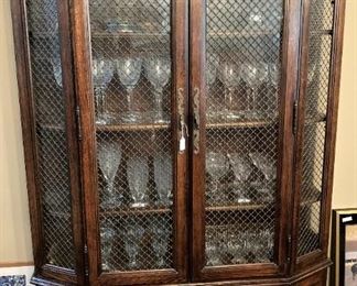 Beautiful china cabinet provides great display and storage.