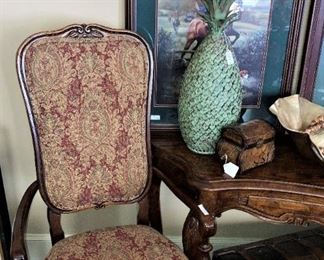 One of two host chairs for the dining table