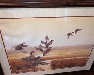 Framed duck art