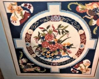 Framed needlepoint