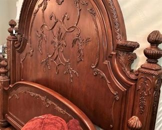 Exceptionally beautiful king size bed  headboard & foot-board