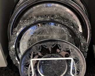 Silver plate trays