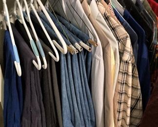 Slacks and shirts