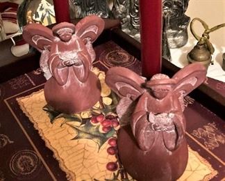 Angel candle holders