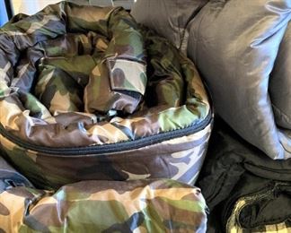 Camo sleeping bag