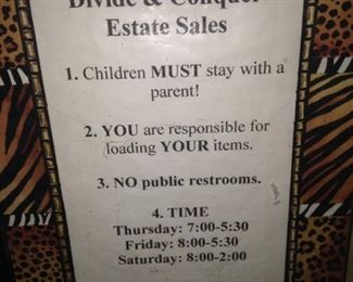 Guidelines provide smooth shopping.