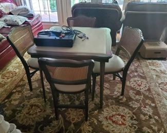 Folding Card / Bridge Table and Chairs