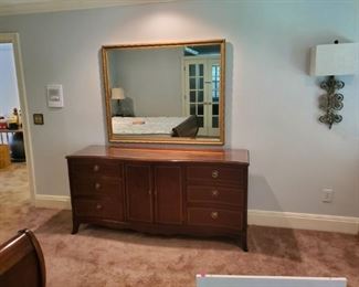 Dresser by National Mt Airy w/glass top