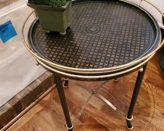 Round Side Tray Table by Texas / Art and Commerce
