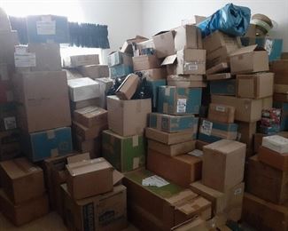 QVC boxes we are still sorting thru. All brand new items