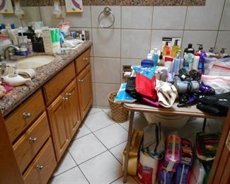 toiletries, dryers,  etc.