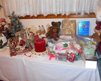 Christmas items, etc.