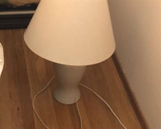 White Bell Jar Lamp  - $20 each there are 2 of them