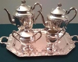 Amazing silver plate tea service
