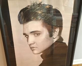Elvis collectibles & framed art