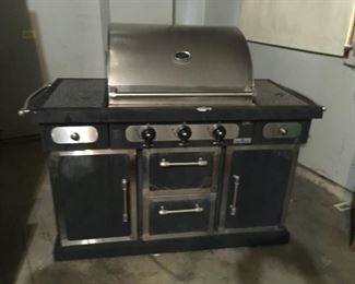 large stainless gas grill