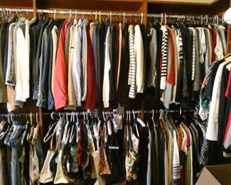Women's and men's clothing, shoes etc